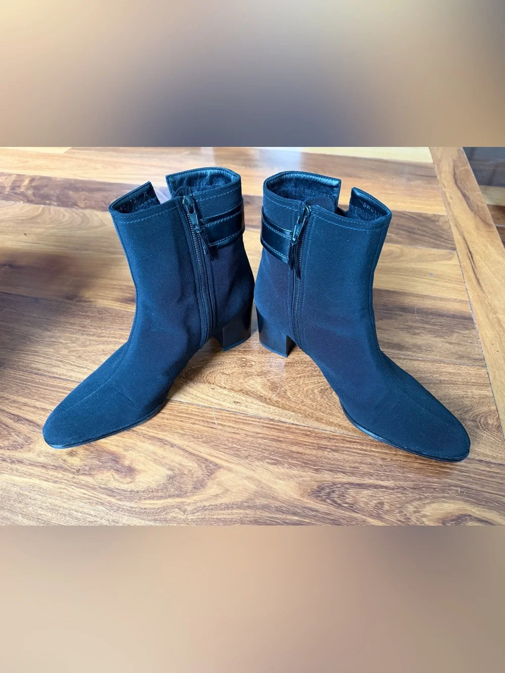 Stuart Weitzman Black Stretch Gor-Tex Waterproof Booties Size 10